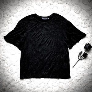 Sparkly Bell sleeve top small